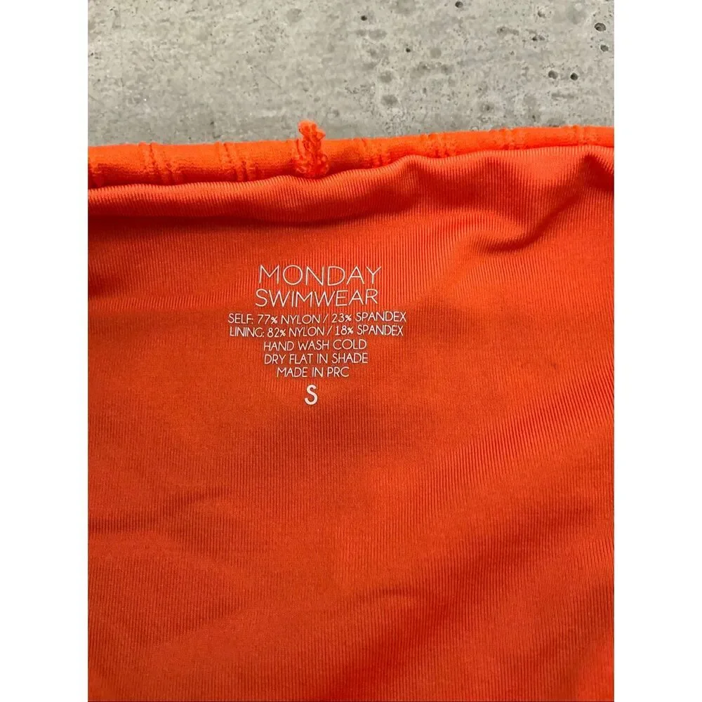 Monday Swimwear Palma Bikini Bottom | Persimmon in Small